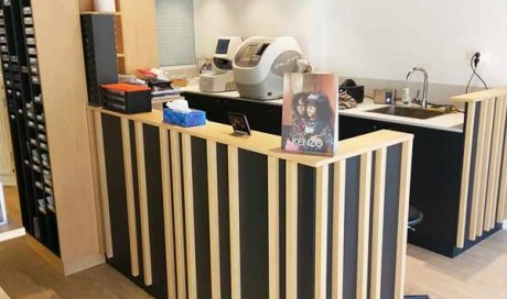 Conception et agencement d'un magasin d'optique. Optimisation de l'espace de travail 